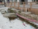 Roman ruins uncovered in Bucharest, then covered again by people's garbage