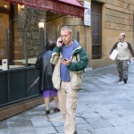 Leif Pettersen researching in Volterra, Italy