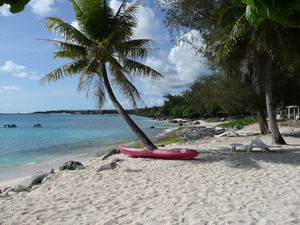 another deserted white beach on Tinian