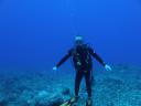 Yes, that's me, your hero, 25 meters underwater