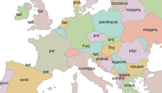 Word translator map fart